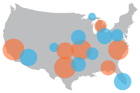 Map of Heirmark's Nationwide Clientele Map of Heirmark's Nationwide Clientele